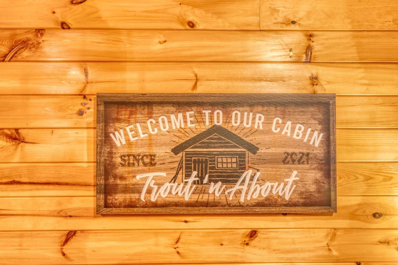 Trout N' About Your Blue Ridge Mountains Retreat, Hot Tub + Game Room! Ellijay Eksteriør billede